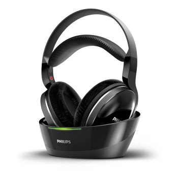 Philips SHD8850/12 Wireless TV Headphones, Black