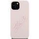 Apple iPhone 15 6.1\'\' Karl Lagerfeld Silicone Karl Script Cover Case, Pink