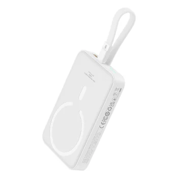 Baseus Magnetic Mini MagSafe 10000mAh 20W пауэрбанк с встроенным Lightning-кабелем -...