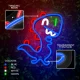 Светодиодная неоновая лампа Forever Light JURASSIC BABY DINO, Синяя