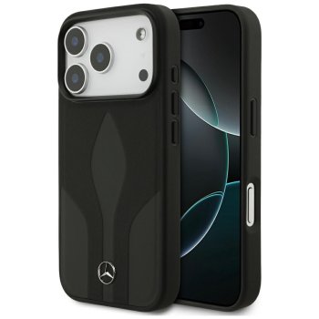 Mercedes iPhone 17 Pro Case Leather The Move MagSafe, Black