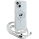 Karl Lagerfeld iPhone 14 / 13 / 15 Case IML Choupette Head & Cord MagSafe, Transparent
