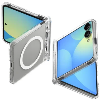 Spigen Ultra Hybrid Pro MagSafe vāciņš priekš Samsung Galaxy Z Flip 8, caurspīdīgs/balts