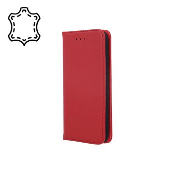 Samsung Galaxy A26 (SM-A266E/DS) Genuine Leather Wallet Phone Cover, Red | Telefona Vāciņš Maciņš Apvalks...