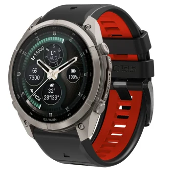 Ремешок Tech-Protect Iconband Pro для Garmin Fenix (51 мм), чёрно-красный