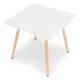 Квадратный кухонный стол Modernhome KJSDT-01 80x80см, Матовый белый