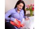 Rubber Hot Water Bottle, Heating Pad, Warmer, Water-Filled Bag 2L, Red