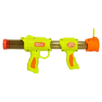 2-in-1 Foam Blaster Toy Gun with Darts and Balls for Kids, Green