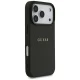 Guess Grained Gold Ring MagSafe vāciņš iPhone 18 Pro / 17 Pro, melns