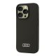Силиконовый чехол Audi для iPhone 16 Pro, черный