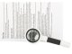 Classic Magnifying Glass with 35mm Glass Lens, 16x Magnification, Black/White