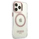Apple iPhone 13 Pro 6.1\'\' Guess Metal Outline Magsafe Case Cover, Pink | Чехол Кейс Бампер...