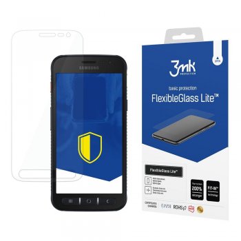 Samsung Galaxy Xcover 4s Lokāms Hibrīda Aizsargstikls | 3mk Flexible Tempered Glass Screen Protector Lite