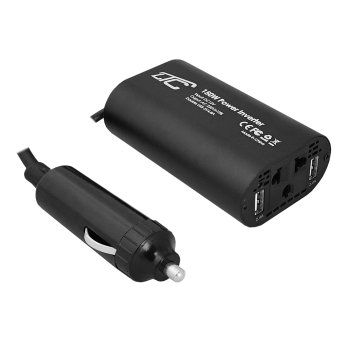 LTC Invertors, Automašīnas strāvas pārveidotājs no DC 12V uz AC 230V, 150W + 2xUSB 5V | Car Power Inverter