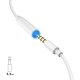 Dudao Converter Adapter from Apple Lightning to Minijack AUX 3.5mm Audio Cable, white