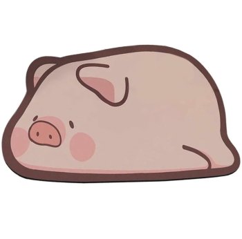 Quick-Dry Bathroom Mat Piggy Design, 58 x 39 cm