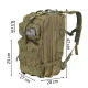 Тактический рюкзак Trizand XL 35L, Зеленый