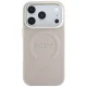 Guess Saffiano Peony & Ring MagSafe vāciņš priekš iPhone 17 Pro / 18 Pro, rozā