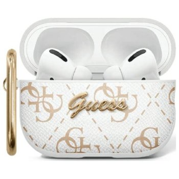 Guess AirPods Pro 2 maciņš PU New 4G Hook, balts