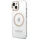 Чехол Guess Metal Outline MagSafe для iPhone 15 Plus / 14 Plus, золотистый