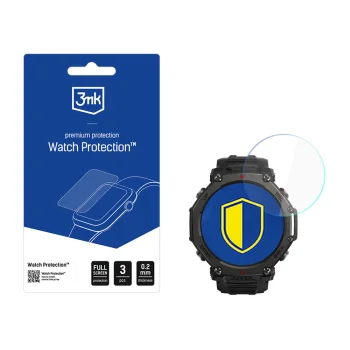 Гибридное защитное стекло 3mk FlexibleGlass для Amazfit T-Rex 3 Pro 44mm