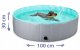 Foldable Dog Swimming Pool Portable Pet Bath, 100x30cm