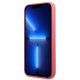 Karl Lagerfeld Silicone Plaque Case for iPhone 13 Pro Max, Fuchsia