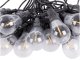 Garden string lights with 10 LED bulbs, warm white, IP44, 10m