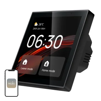 Панель управления умным домом MOES CCP-TY-EU-LN-MS 4" LCD Wi-Fi Zigbee