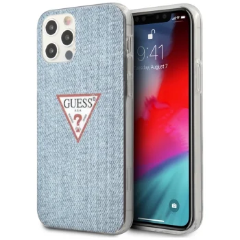 Чехол Guess для iPhone 12 Pro Max из коллекции Jeans, синий