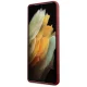 Чехол Mercedes для Samsung Galaxy S21 Ultra Silicone Line, красный
