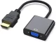 HDMI uz VGA adapteris, melns