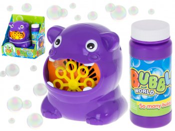 Bērnu Ziepju Burbuļpūšamā Mašīna Ģenerators, Nīlzirgs| Children Soap Bubbles Bubble Machine Hippo