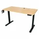 Elektriski regulējams rakstāmgalds 120x60 cm ar atmiņas paneli, gaišs koks/melns