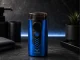 Компактная беспроводная электробритва с USB-C и LED дисплеем, синяя