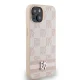 Чехол DKNY для iPhone 15 Plus / 14 Plus Checkered Mono Pattern, розовый