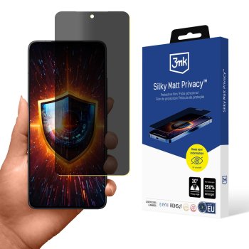 Privacy Screen Protector 3mk Silky Matt Privacy Xiaomi Poco F7 Pro / Xiaomi Poco F7 Ultra