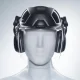 Защитный лицевой щиток с наушниками uvex pheos faceguard, 52-64 см, черный