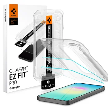 Aizsargstikls Spigen Glas.tR EZ Fit Samsung Galaxy A27 5G, 2 gab., caurspīdīgs