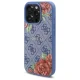 Чехол Guess для iPhone 16 Pro Max 4G Flowers Print MagSafe, синий