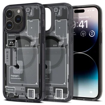 Apple iPhone 14 Pro Max 6.7'' Spigen Ultra Hybrid Mag Magsafe Case Cover, Zero One | Чехол Кабура Кейс...