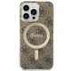 Guess iPhone 13 / 13 Pro vāciņš 4G MagSafe, brūns