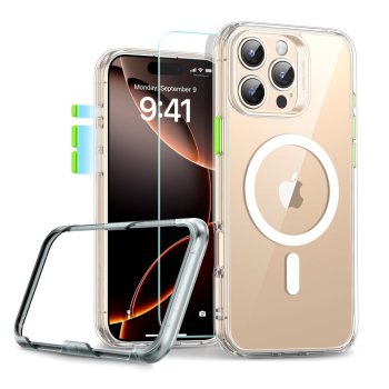 ESR Classic Pro Set Halolock MagSafe vāciņš iPhone 16 Max - Caurspīdīgs | Phone Case Cover Clear