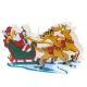LED Christmas Window Decoration with Suction Cup, Santa Claus