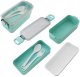 Pusdienu kārba Lunch Box 750ml ar galda piederumiem, zaļa