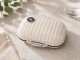 Weekly Pill Organizer with 7 Compartments, Beige