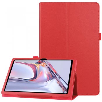 Samsung Galaxy Tab A7 10.4 (2020) (SM-T500/505) Litchi Texture Leather Tablet Case Cover, Red | Vāks Maciņš Maks...