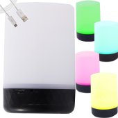 LED nakts lampa ar RGB krāsām un USB, 2 režīmi, 8 krāsas