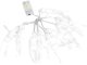 Halloween LED String Lights Skeletons, 2m, 10 LED, Warm White