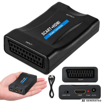 Переходник конвертер SCART в HDMI Full HD